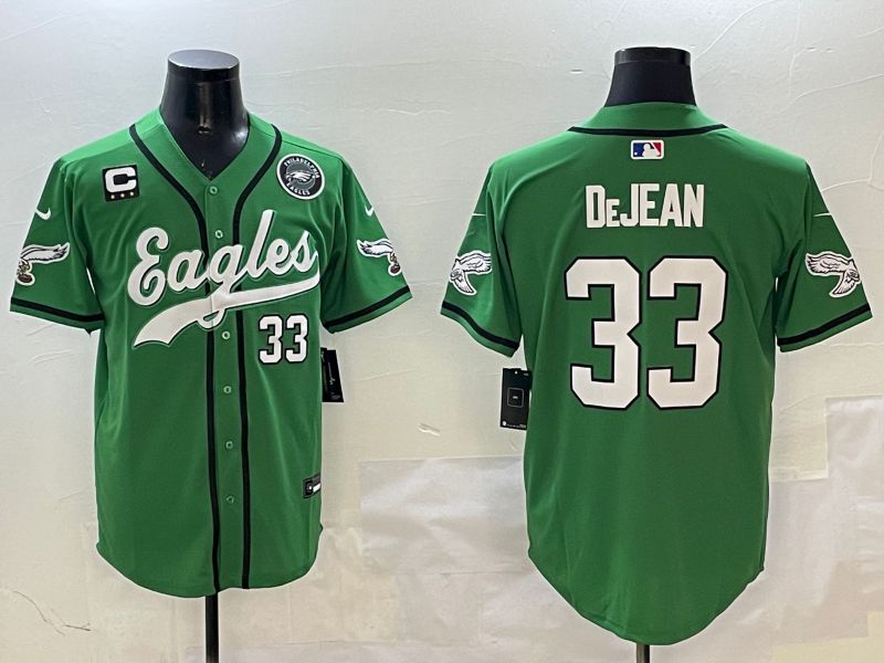 Men Philadelphia Eagles #33 Dejean Green three generations Jointly Name 2025 Nike Limited NFL Jersey style 18->->NFL Jersey